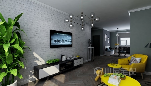 96㎡/兩室一廳一衛(wèi)/現(xiàn)代